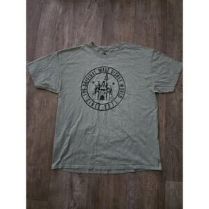 DISNEY PARKS AUTHENTIC & ORIGINAL WDW Green T-Shirt XL Men's Walt Disney Castle